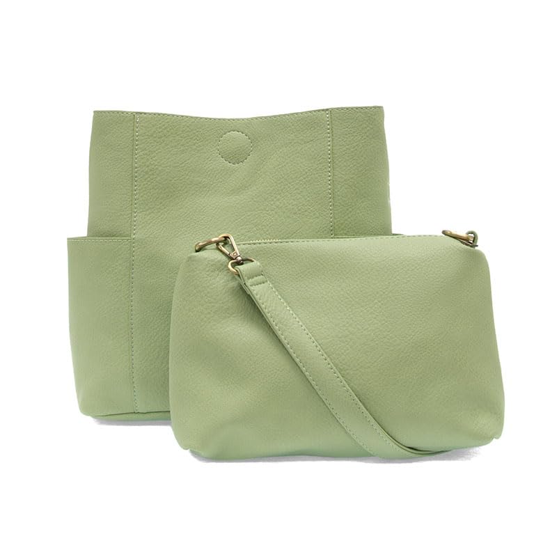 Image of Joy Susan Side-Pocket Bucket Bag: Kayleigh Crossbody