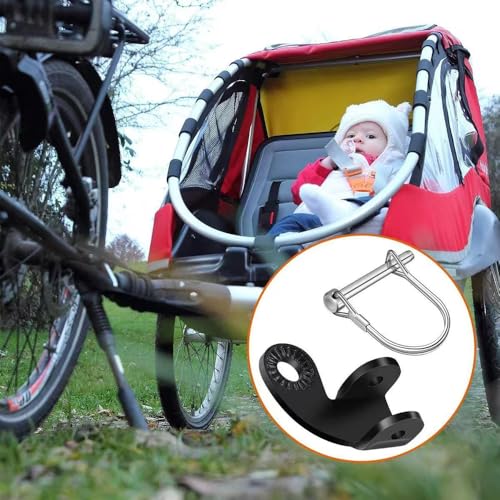 Fahrradanhänger Kupplung, 2 Stücke Anhängerkupplung mit Sicherungsstift, Universal Fahrradkupplungen Hundeanhänger Hundefahrradanhänger Hunde Anhänger