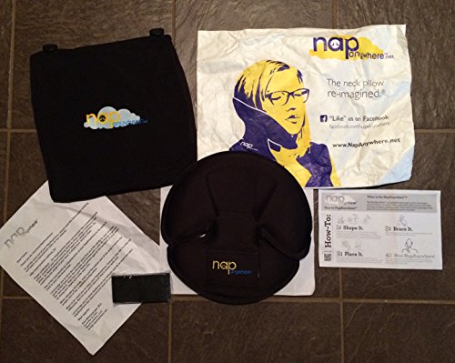 NapAnywhere NABLK Head Support Travel Pillow44; Black