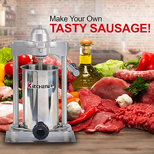 Kitchener Heavy Duty Edelstahl vertikal wurstfüllhorn/Filler/vertrieb mit 3 stopfrohre – Bild 3