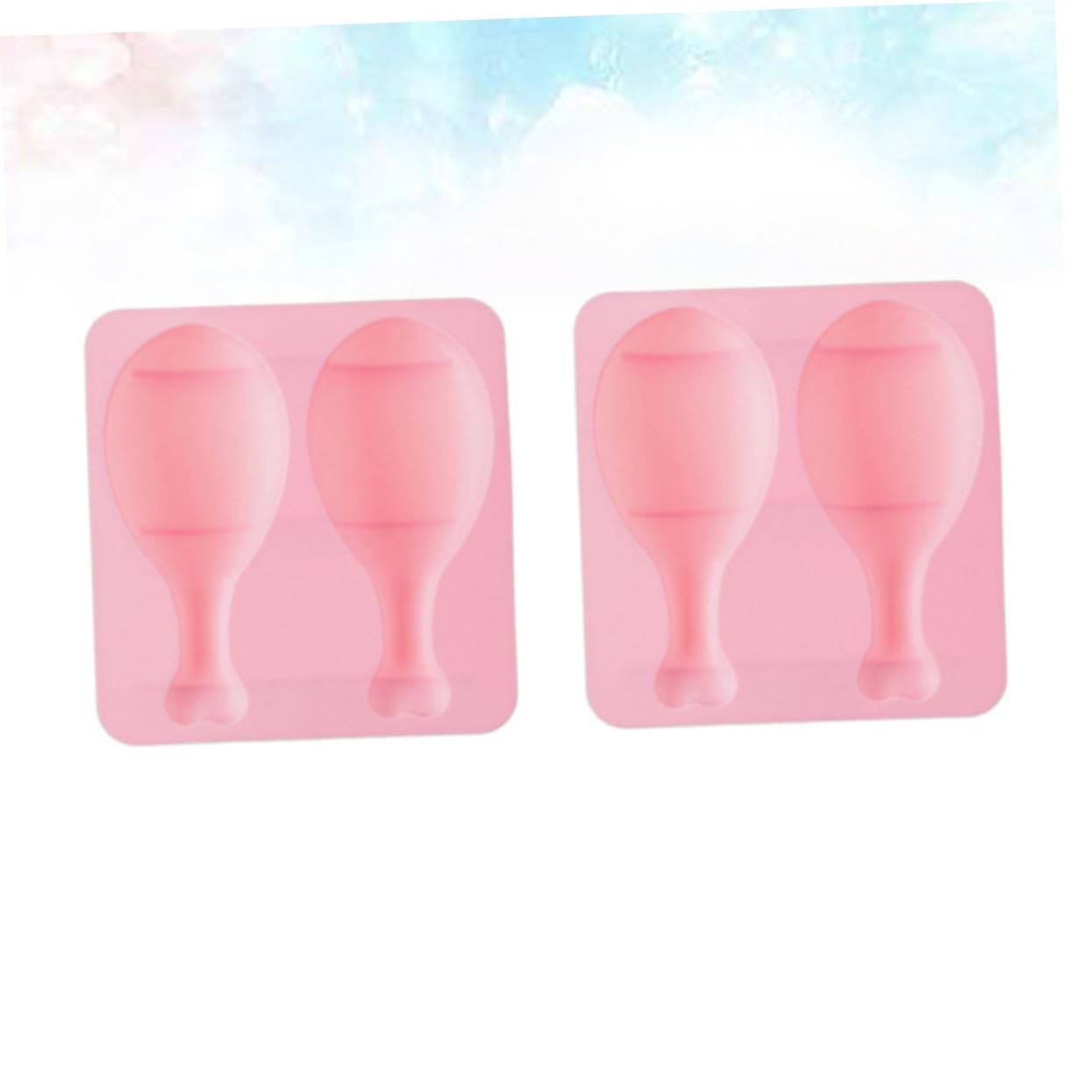 Abaodam 6pezzi Moldi Silicone Forma Di Coscia Di Pollo Per Torte e Biscotti Attrezzo Per Dolci Silicone Per Cucinare Rosa