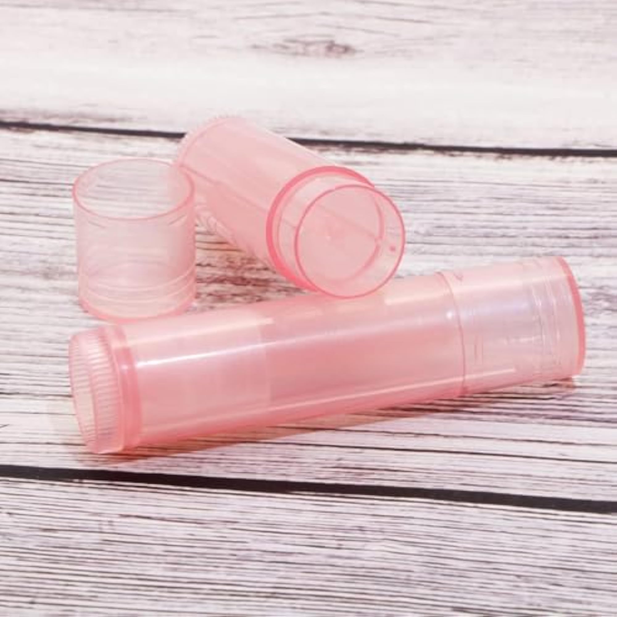 12pcs Light Pink Cosmetics Jar Container for Lip Balm and Essential Oils