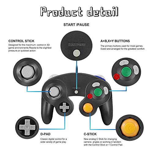 image for Gamecube Controllers,GALGO Classic Gamecube wii Controller for Nintend
