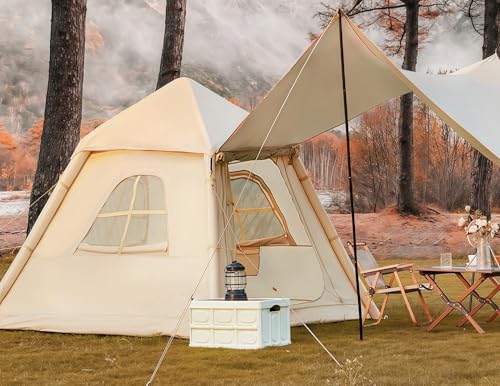 YOLENY 2-4 Persons Inflatable Camping Tent with Pump...