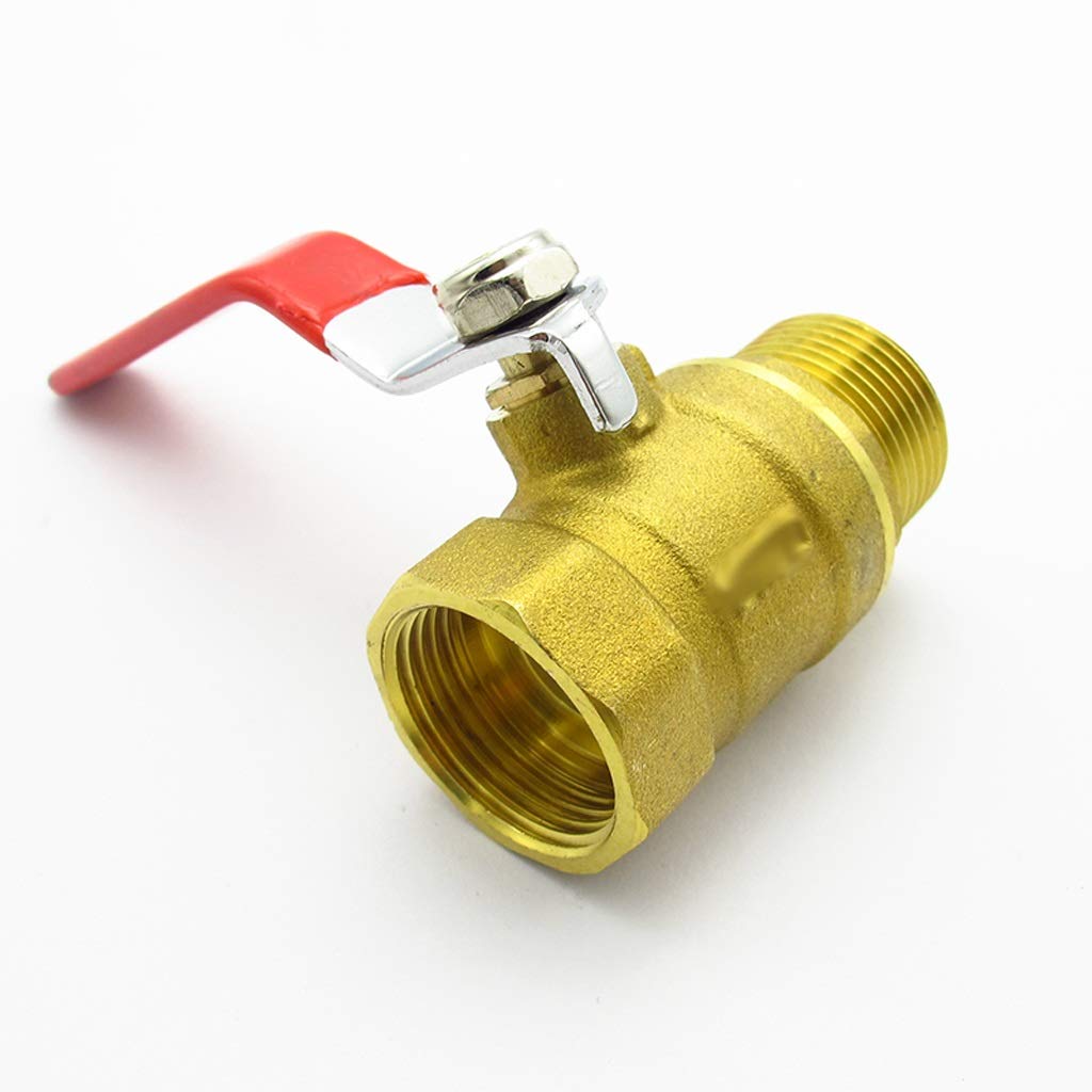 Vanne à rotule 3/8 laiton femelle mâle adaptateur connecteur filetage BSP deux voies