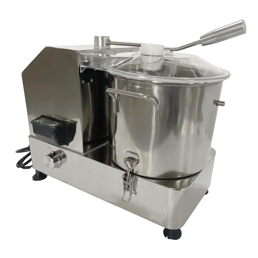 Procesador de alimentos comerciales de 9L Cortador de verduras de carne de acero inoxidable Cortador de alimentos multifuncional Molinillo de carne Batidor de albóndigas Batidora eléctrica 9