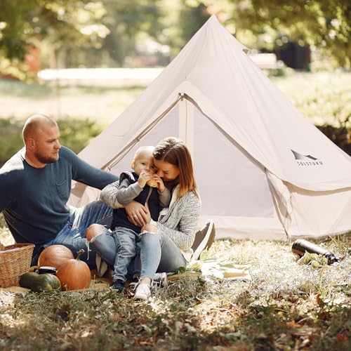 Carpa de lona tipo campana para 6 personas, 4 estaciones miniatura 2