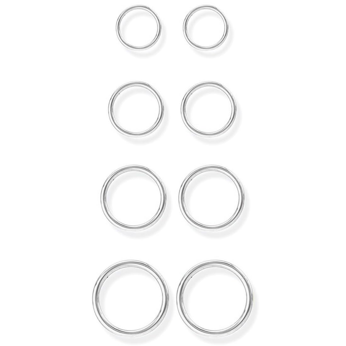 Nariz Anillos Aro Pendientes 20G Clicker Piercing 316L Acero Quirúrgico Septum Anillo Oreja Labio Tragus Hélice Daith Cartílago Rook 6mm/8mm/10mm/12mm