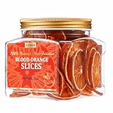 Selected Dried Blood Orange Slices 5 Oz/142g, Culinary & Garnish Grade, Dehydrated Blood Orange for Cocktail, Decoration, 100% Natural, No Sugar Added.
