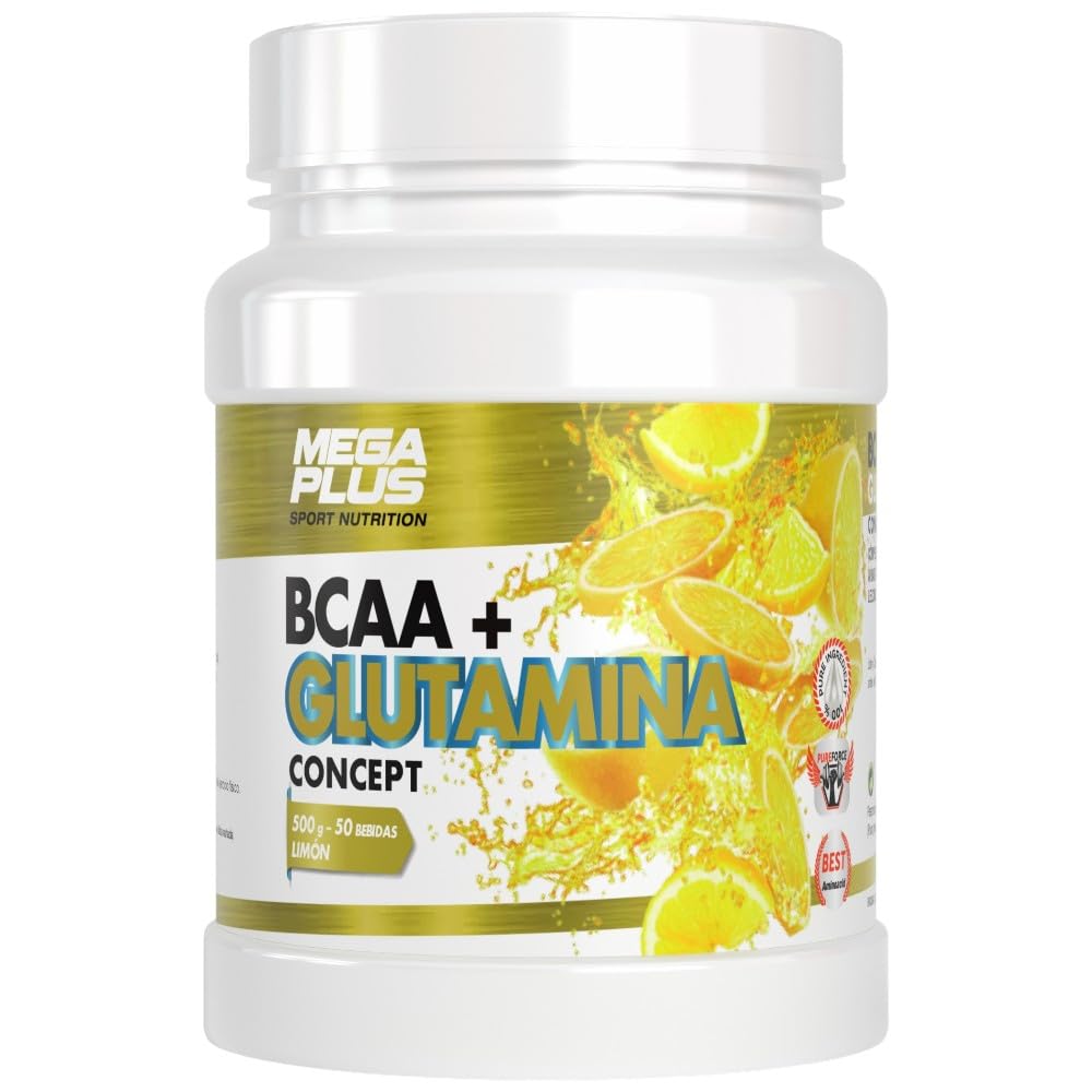 MEGAPLUS BCAA+GLUTAMINA CONCEPT limon 500gr. – soin conçu pour une utilisation régulière, convient à ceux qui recherchent un produit fiable au quotidien, poids 500 g et devient un allié fiable dans la