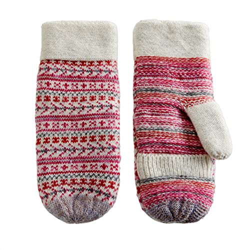 Via By Skl Style Women's Recycled Knit Mittens, One Size #TOP30