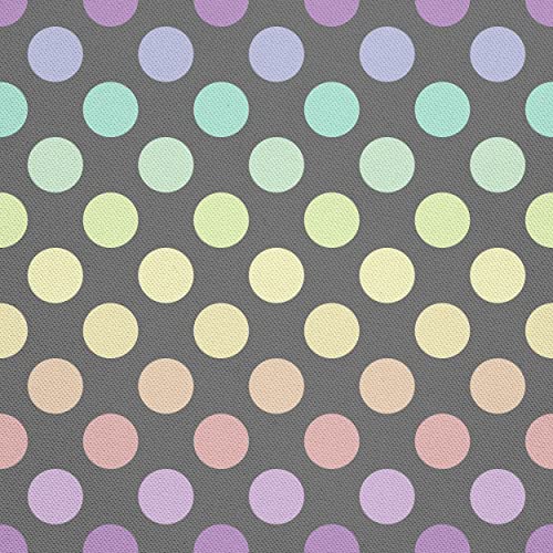 HEKO PANELS Tela Oxford impermeable, por metros, tela de lona, poliéster para coser, telas de costura, tela decorativa, impermeable, opaca, puntos, multicolor, 1 metro, 155 x 100 cm,DX1387