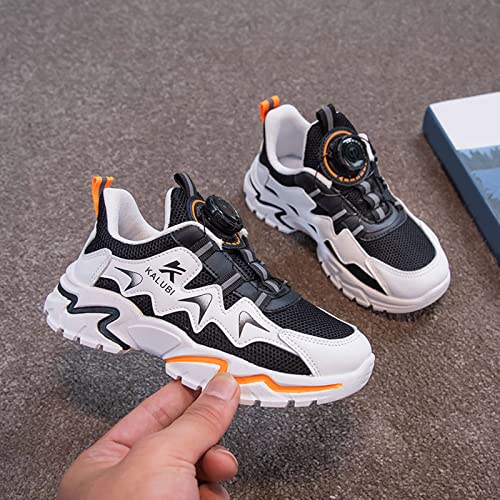 All Seasons Kids Sports Shoes with Upper Knob Girls Boys Running Shoes Flat Bottom Non Slip Elastic Band Shoes4