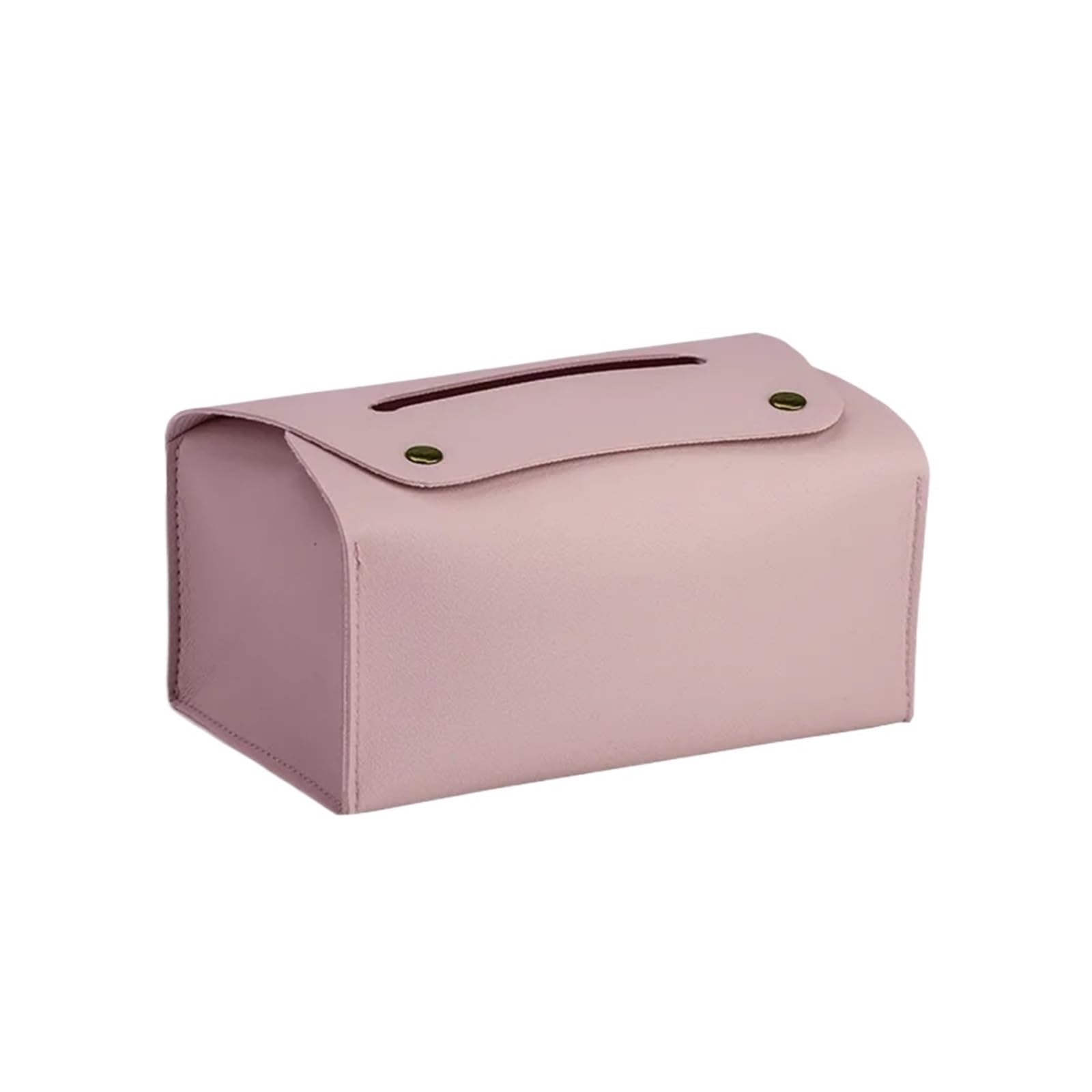 Dvmsief Pink Tissue Box Cover Tissue Box Household Pu Leather Desktop Decoration, Suitable For Dining Room Living Storage(Pink)