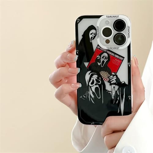 Masner Cool Thriller Movie Clear Iphone Pattern Compatible With Iphone 11,Designed For Boys Girls Teens Print Transparent Soft Tpu Protective Phone Cover(11-Pic) #TOP4