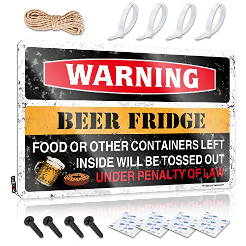 Réfrigérateur vide d'idées déco ? Installez ce signe de bar bière rétro de 30x40 cm - 2