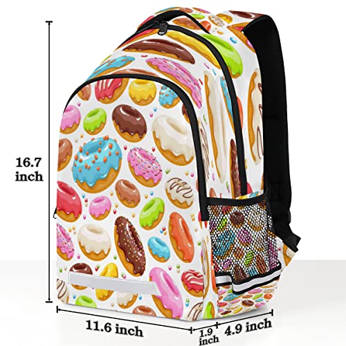 Sac à dos enfants donuts noir avec sangle pectorale ergonomique