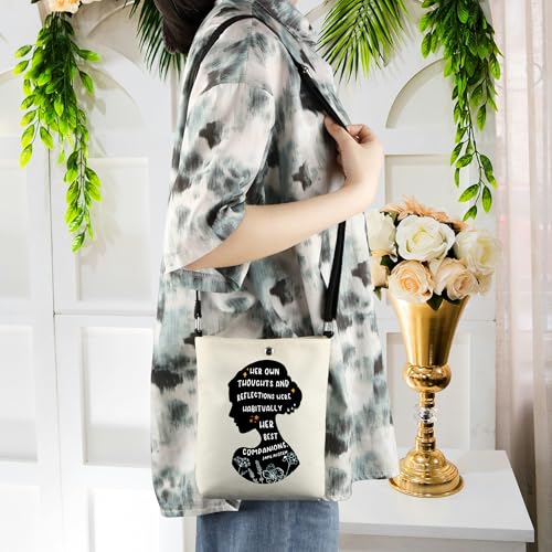 WCGXKO Famous Author Inspired Crossbody Bag Romance Bookish Gift Bookworm Gift4