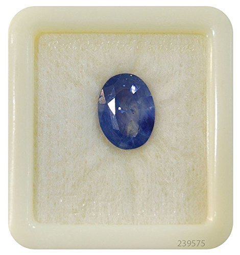 Saphir bleu de Ceylan Neelam 9.25 Ratti authentique pour éviter les contrefaçons