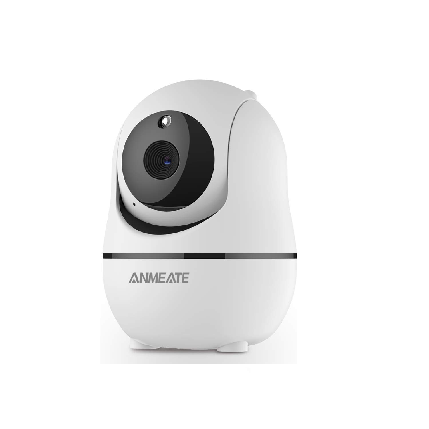 ANMEATE Baby Monitor con fotocamera e audio -3,5 pollici ampio display LCD, panoramica remota, inclinazione e zoom fotocamera, audio bidirezionale, monitoraggio della temperatura, ninna nanna, visione