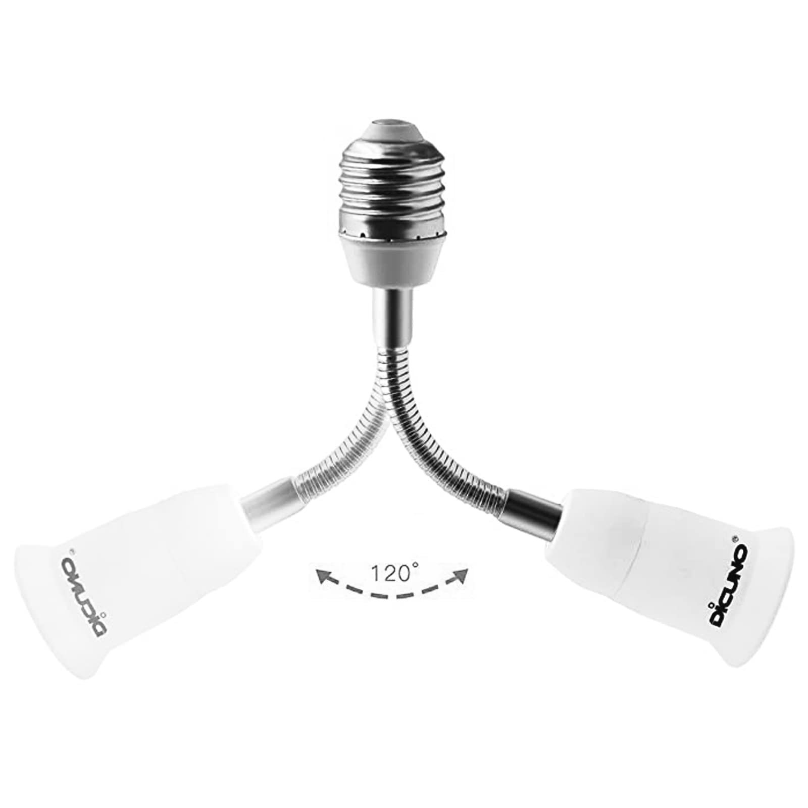 Nonbranded 4 Pièces E27 à E27 Prolongateur, Adaptateur Lampe D’extension, Rallonge des Ampoul, Conversion D'interface pour Ampoules Et éclairage