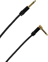 Vista 2 de Audio 2000s E28125 1/4" TS ángulo recto a 1/4" TS 25 pies cable de audio