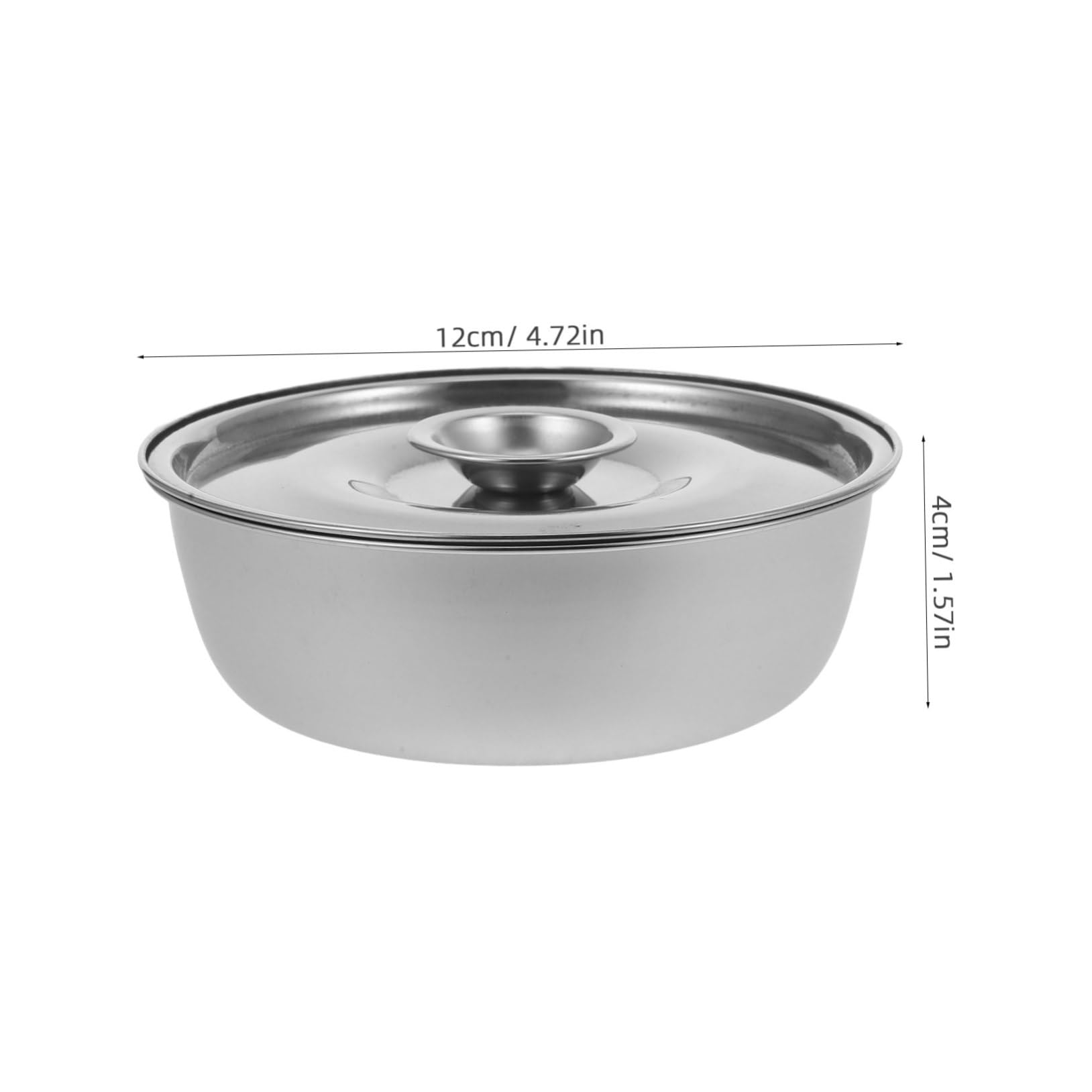 JOINPAYA Metal Eating Bowl with Lids 320ml Stainless Steel Bowls for Boys and Girls Toddlers and Babies Lunch Container
