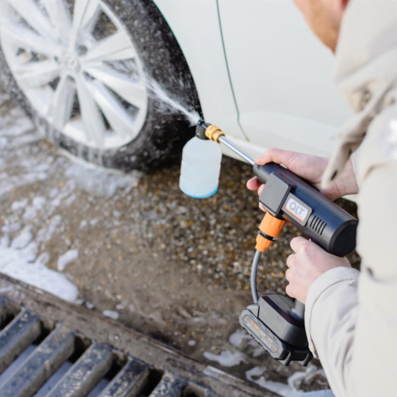Nettoyeur à Pression Electrique - Venteo - Portable - Sans fil - Idéal pour laver la voiture, le mobilier et le jardin