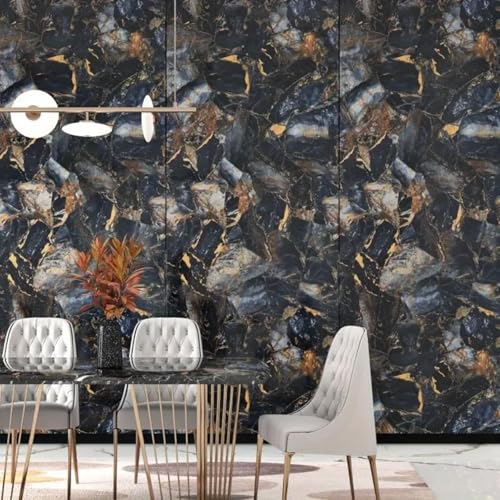 Image of WALLVEAR PE Foam Marble Wall Panel Sheet Pack of 36 | Self Adhesive DIY | 3mm Thickness | 4 Sq.Ft Coverage | Waterproof & Scratch Resistant | Easy Peel & Stick Installation Home, Office, Hotel Decor