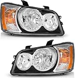 Vizotae Headlights Assembly for 2001-2003 Toyota Highlander Sport Utility Halogen Headlamp Replacement, High/Low Beam W/Bulbs, Driver & Passenger Side