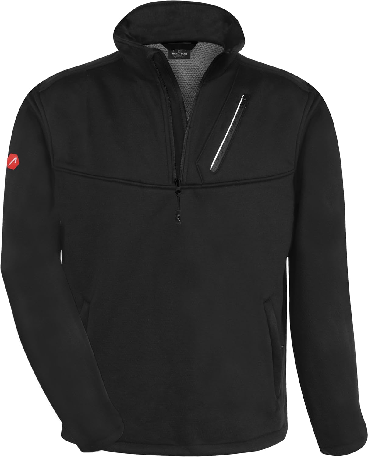 ACE Handyman Pull de Travail - Doublure Chaude en Polaire & Fermeture éclair - 35% Coton - S - 4XL