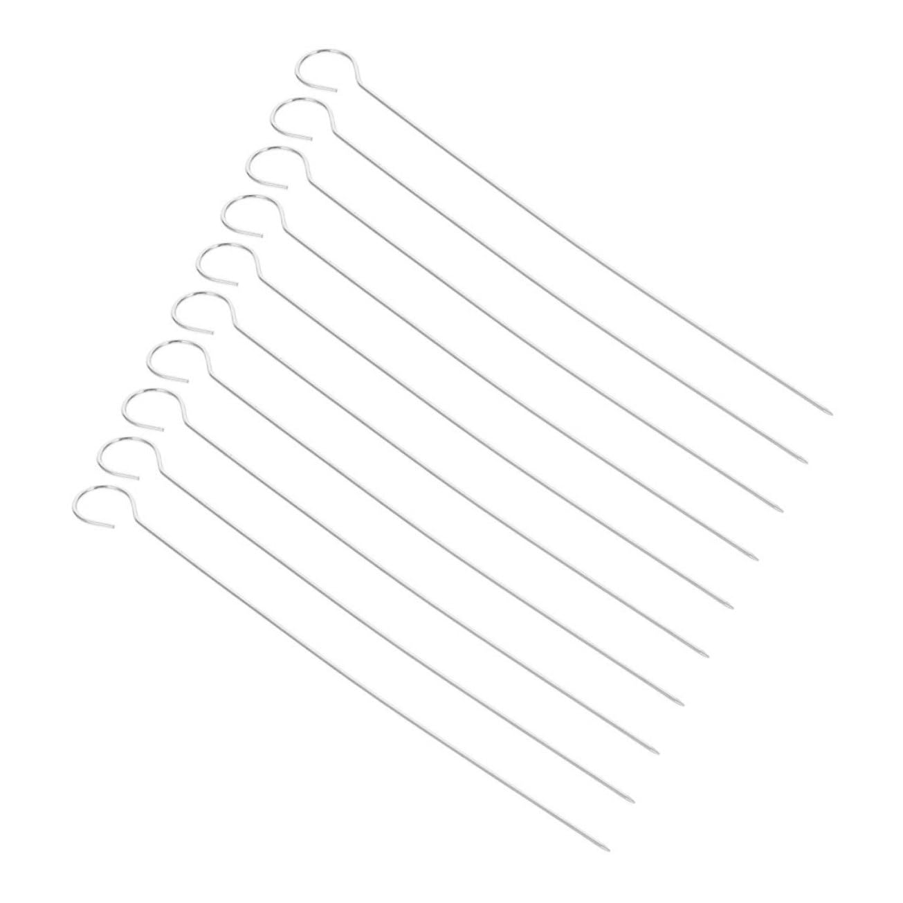 Parliky 25PCS Durable Reusable Grilling Sticks for Meat Vegetables and Fruits Easy to Clean Fondue Skewers for Outdoor Cooking and Family Gatherings