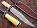 KE-0288-HK CUSTOM HANDMADE DAMASCUS STEEL HUNTING KNIFE 15