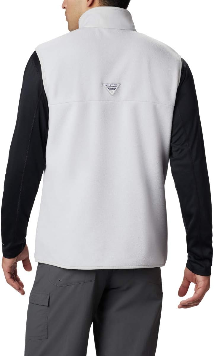 Columbia Men's Harborside II Fleece Vest, Cool Grey Heather, Medium