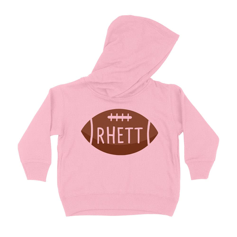 Football Rhett Kids Hoodie Sweatshirt Toddler 2T Light Pink