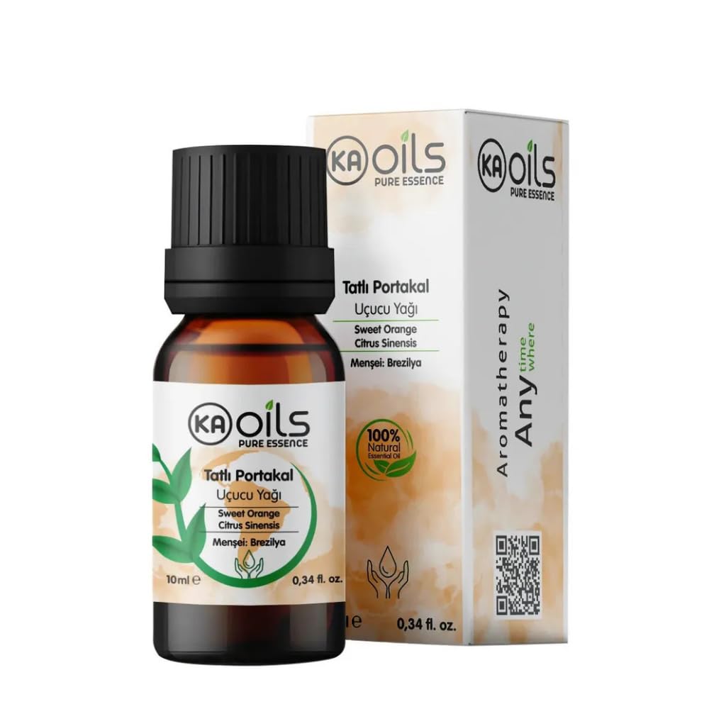 KAOils Tatlı Portakal Uçucu Yağı 10 ml | Sweet Orange (Citrus Sinensis) Essential Oil |%100…