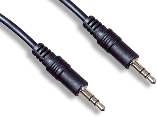 Cable de audio estéreo de 0.138 in Cable de audio 28 AWG Negro (ZCUUFEMM-06)