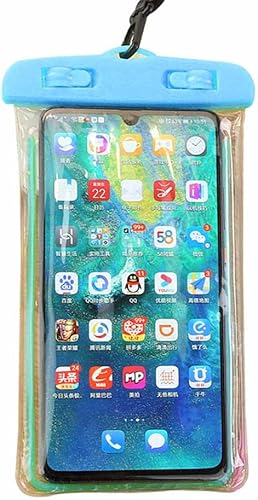 Miniatura 3 de Paquete de 2 bolsas impermeables para teléfono celular de 6.5 pulgadas, bolsas secas luminosas para teléfono, funda para iPhone, Sumsung, bolsa seca