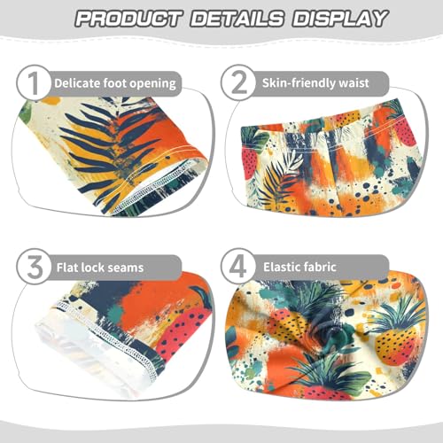 Fruit Strawberry Painting Girls Leggings Athletic Pants Tights Stretch Bottom3