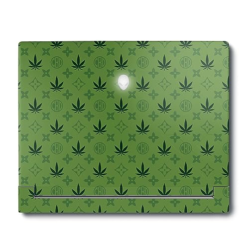 Image of MightySkins Skin Compatible with Alienware X16 R1 (2023) Full Wrap Kit - CBD Green | Protective, Durable, and Unique Vinyl Decal wrap Cover | Easy to Apply & Change Styles | Made in The USA