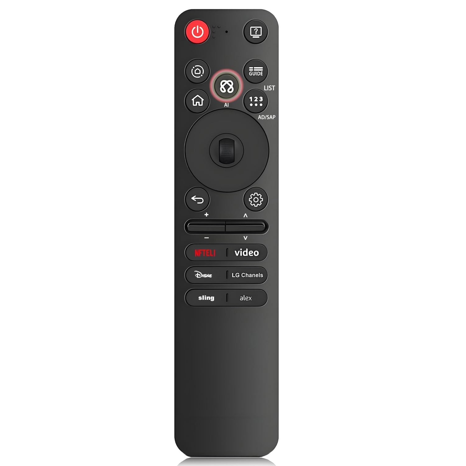 Sostituzione per LG TV remoto, per tutti i 2019-2025 LG Web OS TV Magic AI Voice and Pointer Remote Control, compatibile con TV UHD OLED QNED NanoCell 4K 8K.