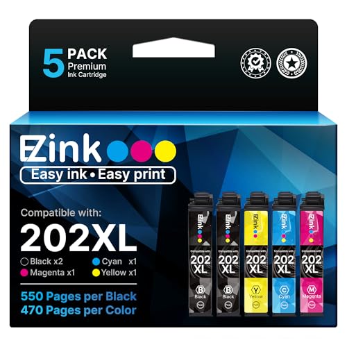 EZ INK Epson 202 XL Remanufactured Cartridges for XP-5100