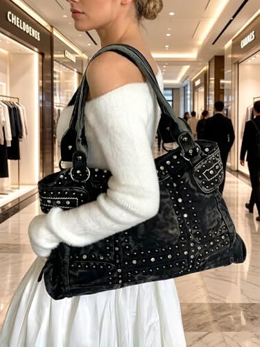 Image of Designer Denim Handbags for Women Hobo Tote Bag Crossbody Denim Purses Blue Jean Shoulder Bag