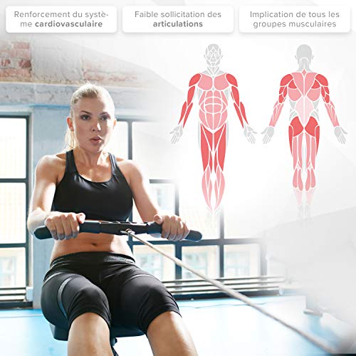 SportPlus Ergometro Vogatore per Casa, Comando