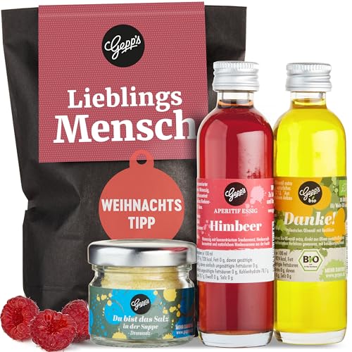 Gepp's Feinkost Wundertüte Lieblingsmensch I Feinkost-Geschenk für die beste Freundin, den Partner oder andere Lieblingsmenschen I Geschenkset mit Delikatessen zu Weihnachten