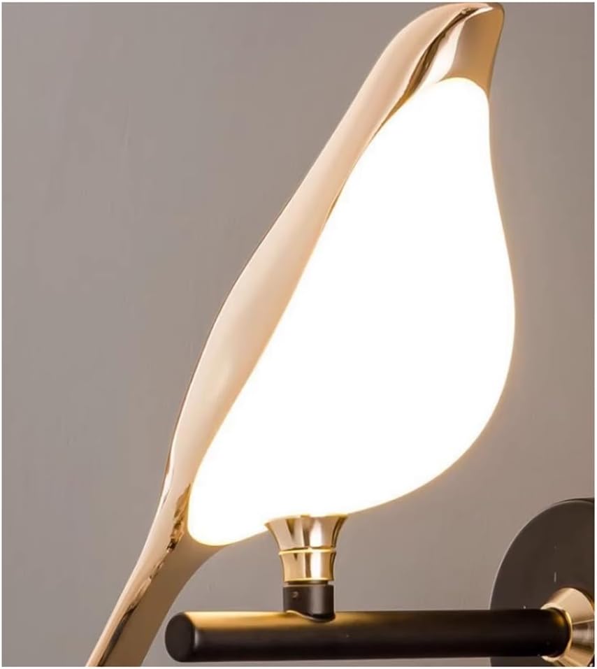 調整可能なバードスコンス 回転式アールデコLEDウォールライト 高級ホテル 寝室 ベッドサイド リビングルーム ランプシェード 暖か