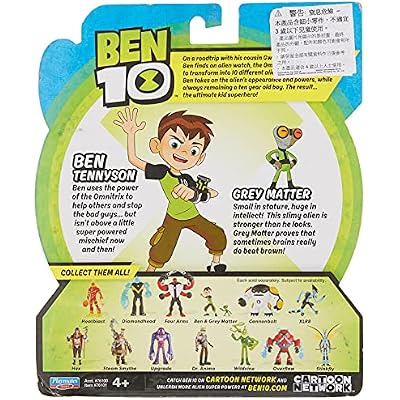 Ben 10 Ben & Gray Matter Action Figure ، من 48 شهرًا إلى 1200 شهر