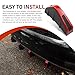 Dogary 4 PCS Car Lower Bumper Lip Diffuser, Anti-scratch Triangular-shape Bumper Lip Splitter with Screw, Exterior Rear Canards Fins Spoiler Canards Kit, Universal for Most Cars (Red)