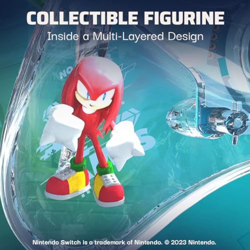 Image of PDP REALMz Wireless Nintendo Switch Pro Controller, Customizable LED, Rechargeable Battery Power, 30 Foot Range, Licensed by Nintendo and SEGA: Sonic Superstars (Knuckles Sky Sanctuary Zone)