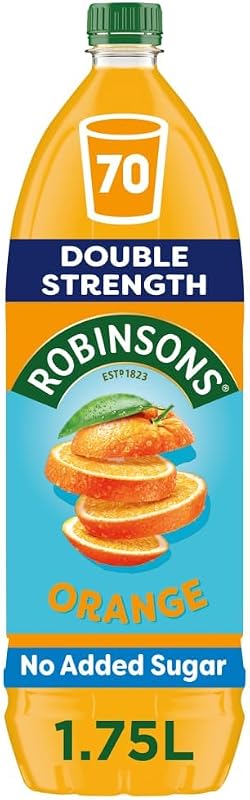 Robinsons Fruit Squash - Low Calorie - Double Strength - Orange 1.75 Litre